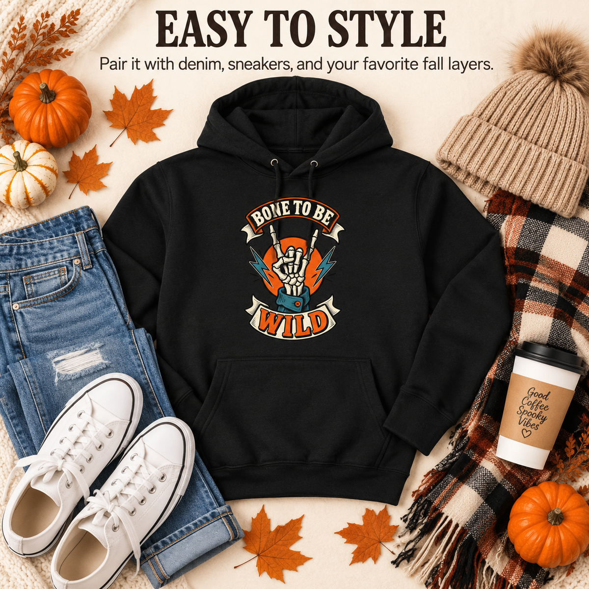 Bone to be Wild - Adut Hoodie
