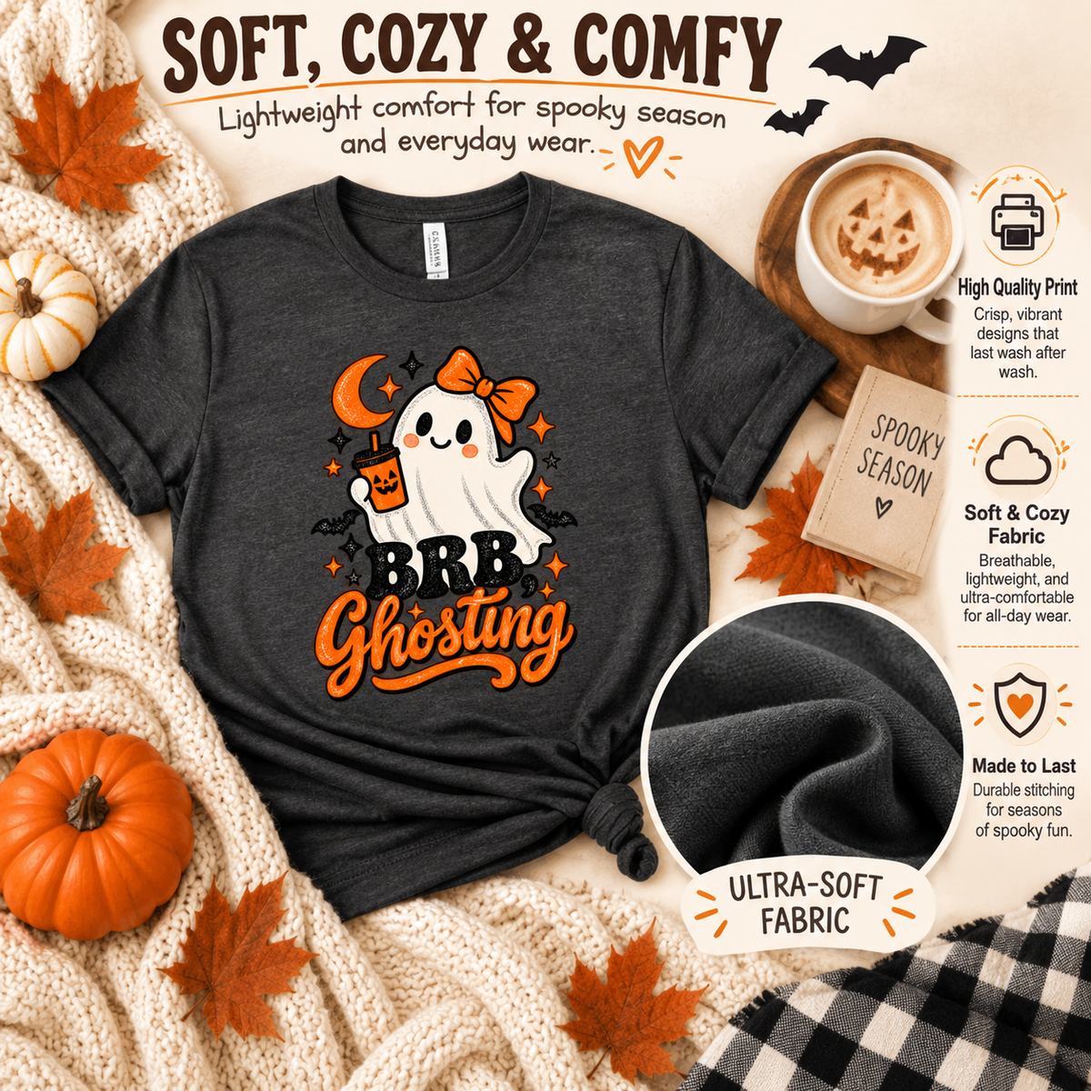 BRB Ghosting - Adult Tee