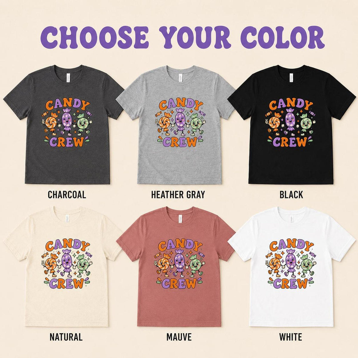 Candy Crew Youth Halloween Tee