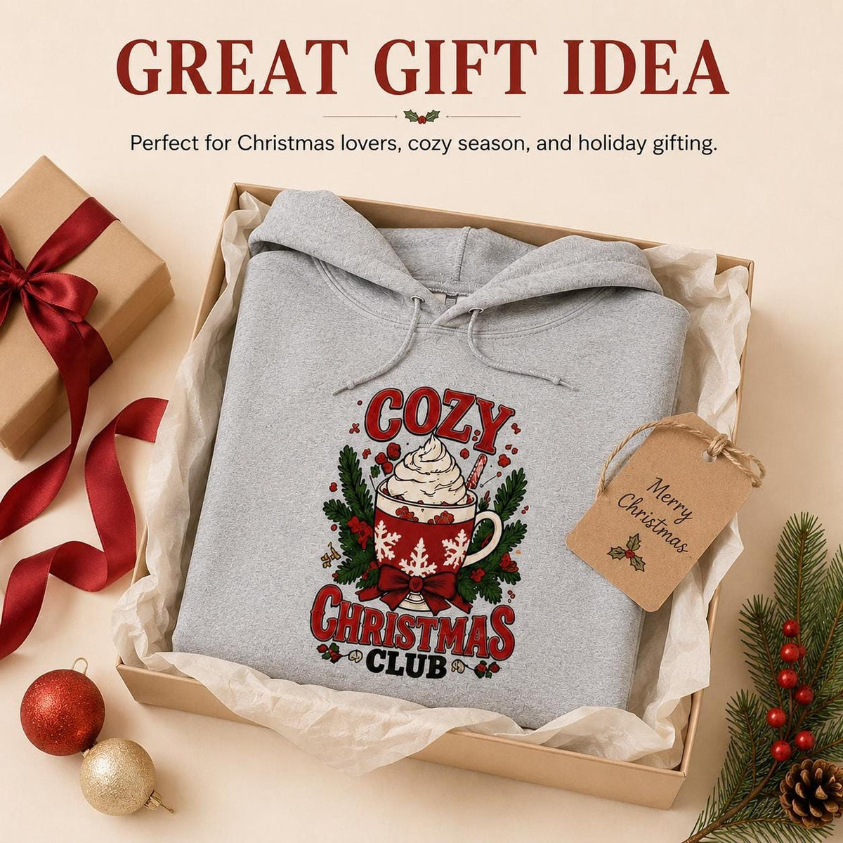 Cozy Christmas Club Hoodie
