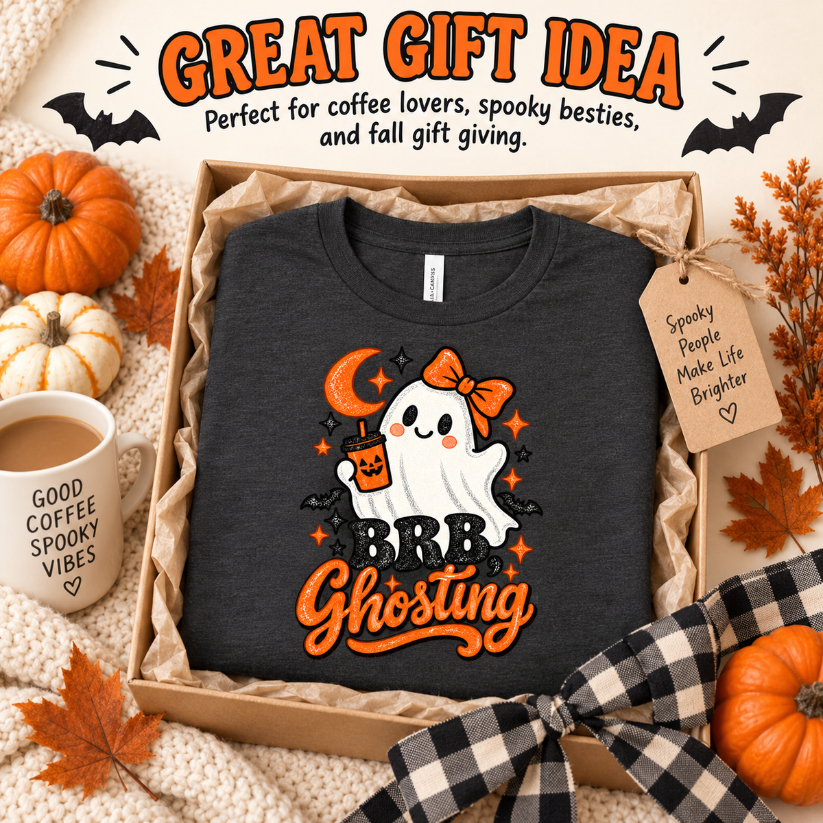 BRB Ghosting - Adult Tee