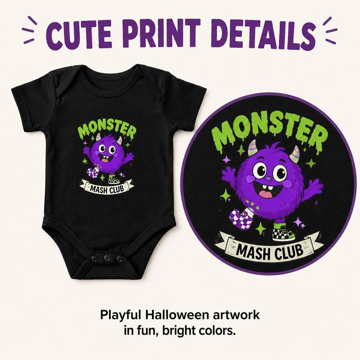 Monster Mash Club Baby Bodysuit