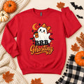 Brb Ghosting Sweatshirt, Cotton Blend Halloween Crewneck in S-4XL