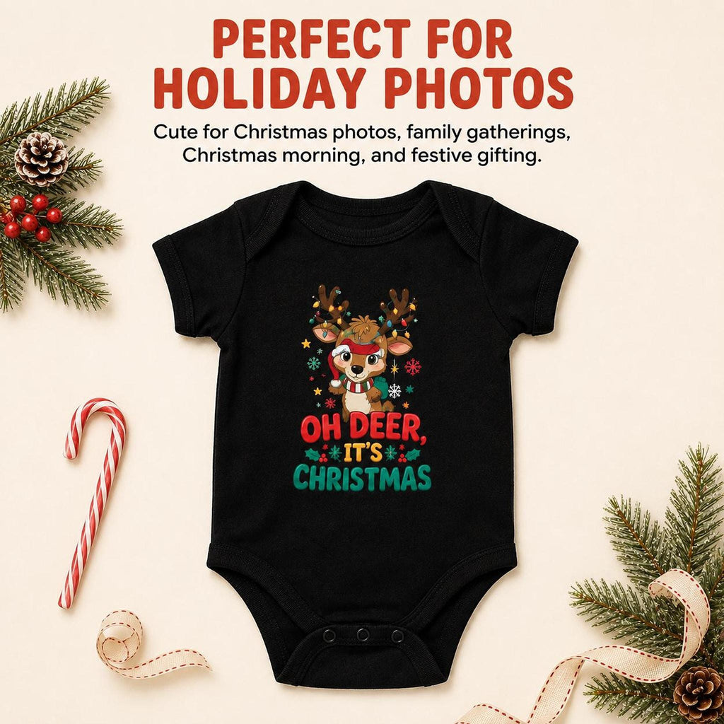 Oh Deer Christmas Baby Bodysuit