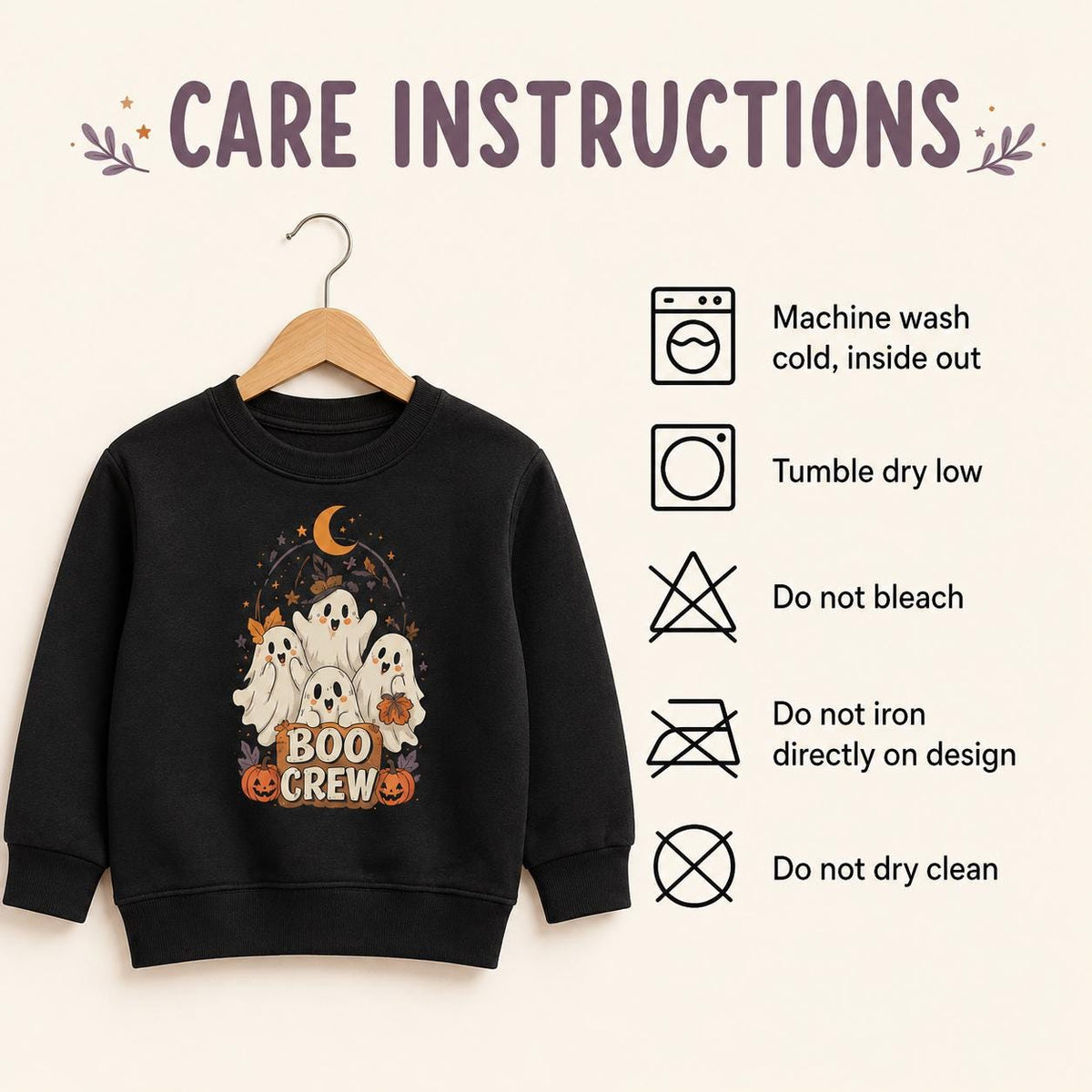 Boo Crew Toddler Halloween Sweatshirt