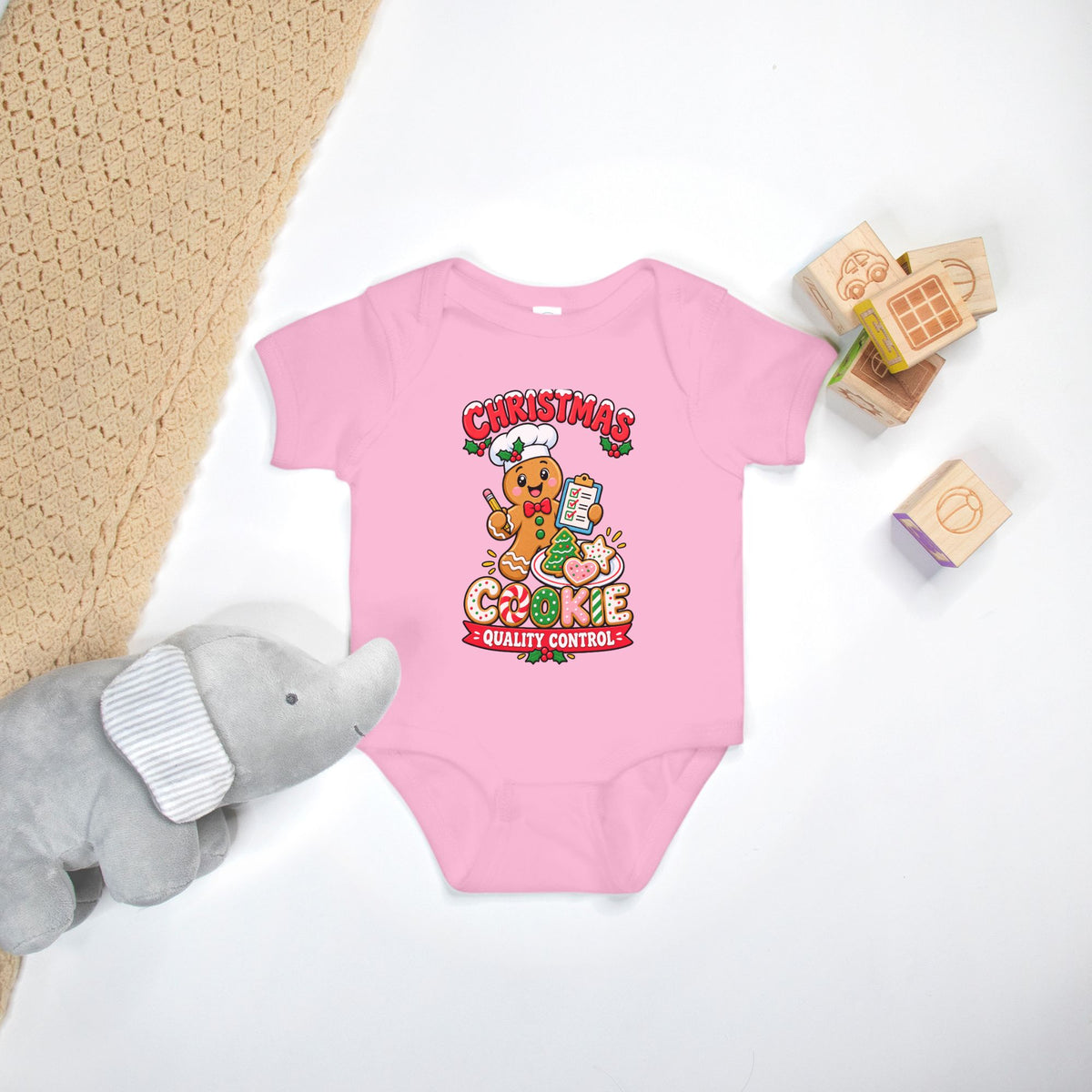 Christmas Cookie Quality Control - Baby Onesie