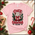 Cozy Christmas Club Mug Tee, Festive Holiday Graphic Shirt, Winter Gift