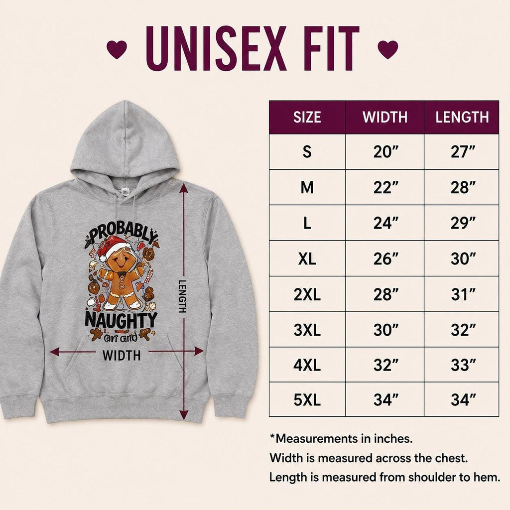 Probably Naughty But Cute Christmas Hoodie