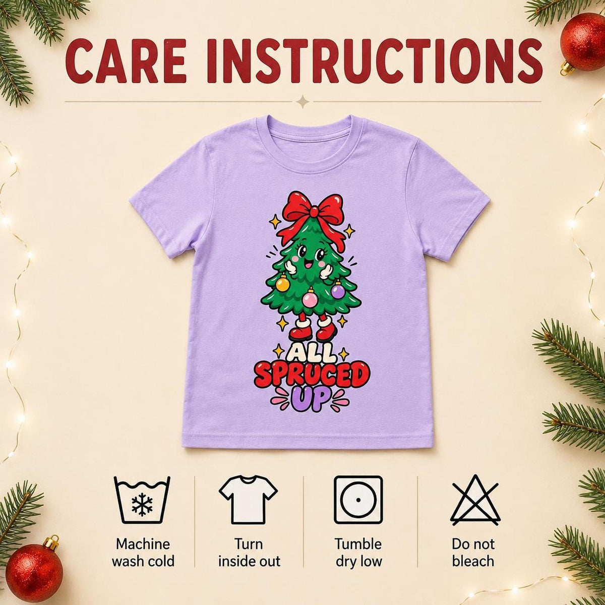 All Spruced Up Youth Christmas Tee