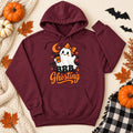 BRB Ghosting Hoodie, Ghost Graphic Cotton-Poly Blend Unisex Sweatshirt