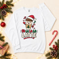 Fa La La Latte Shirt, Adult Long Sleeve Cotton Tee