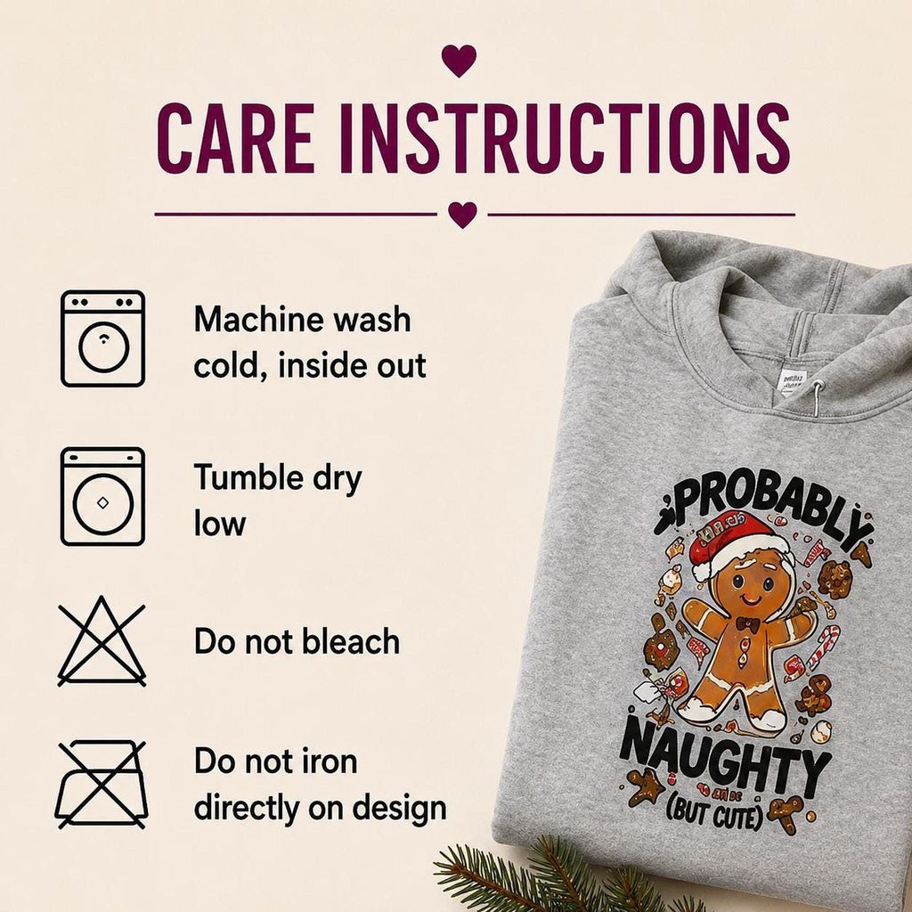 Probably Naughty But Cute Christmas Hoodie