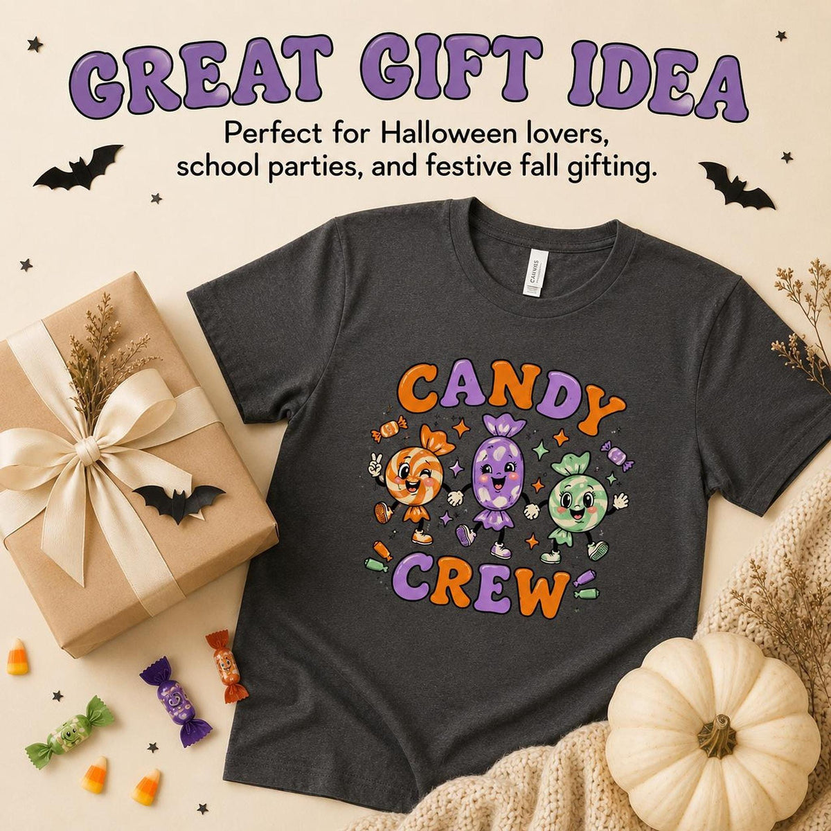 Candy Crew Youth Halloween Tee