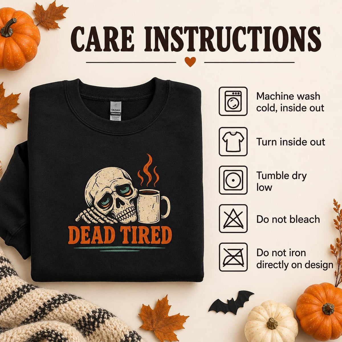 Dead Tired Halloween Sweatshirt