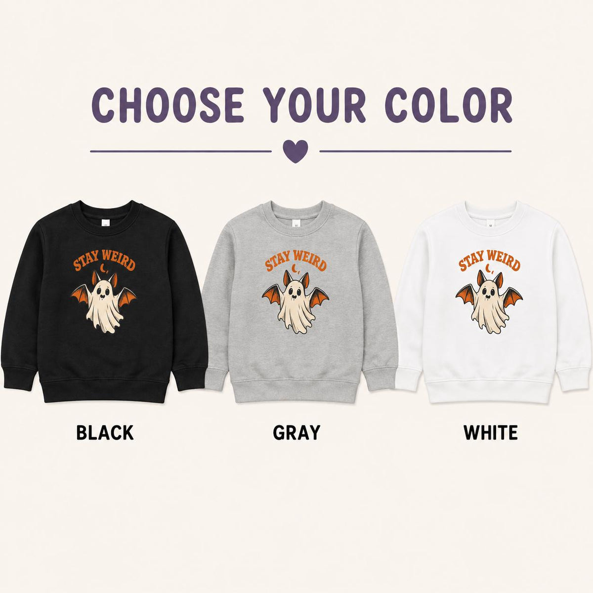 Stay Weird Halloween Sweatshirt