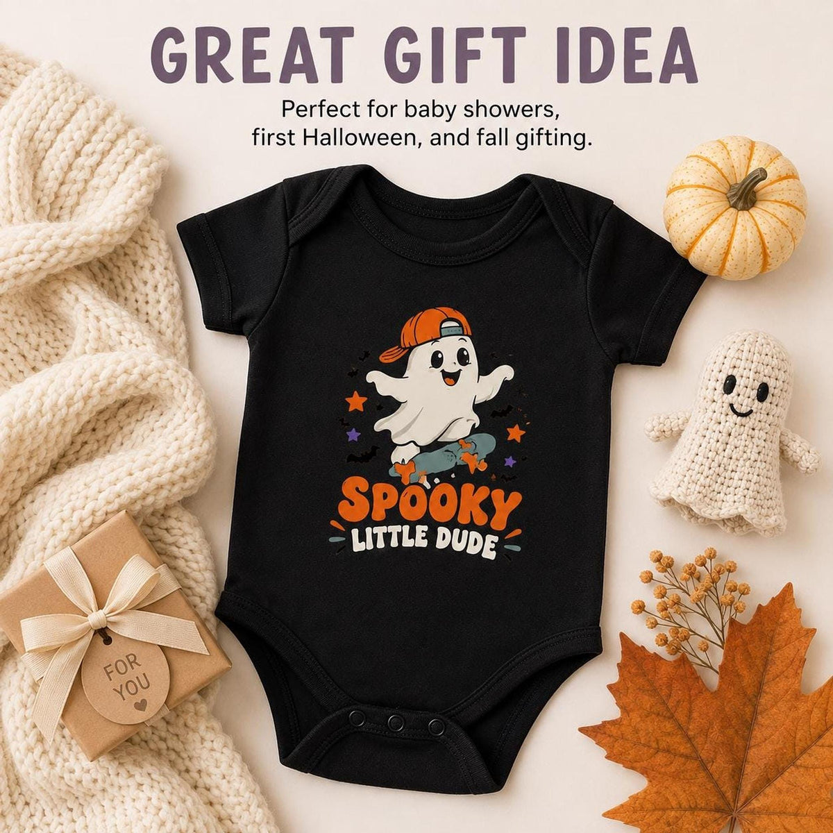 Spooky Little Dude Baby Bodysuit