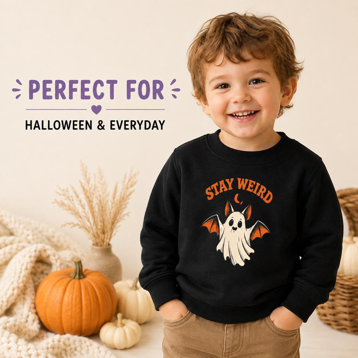 Stay Weird Halloween Sweatshirt