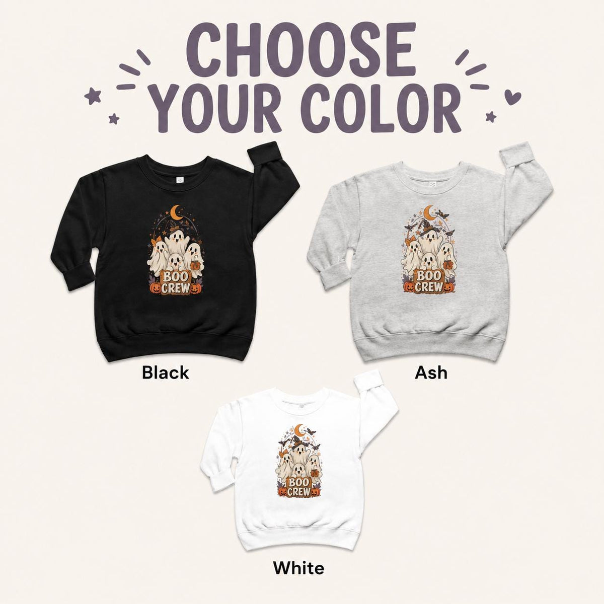 Boo Crew Toddler Halloween Sweatshirt