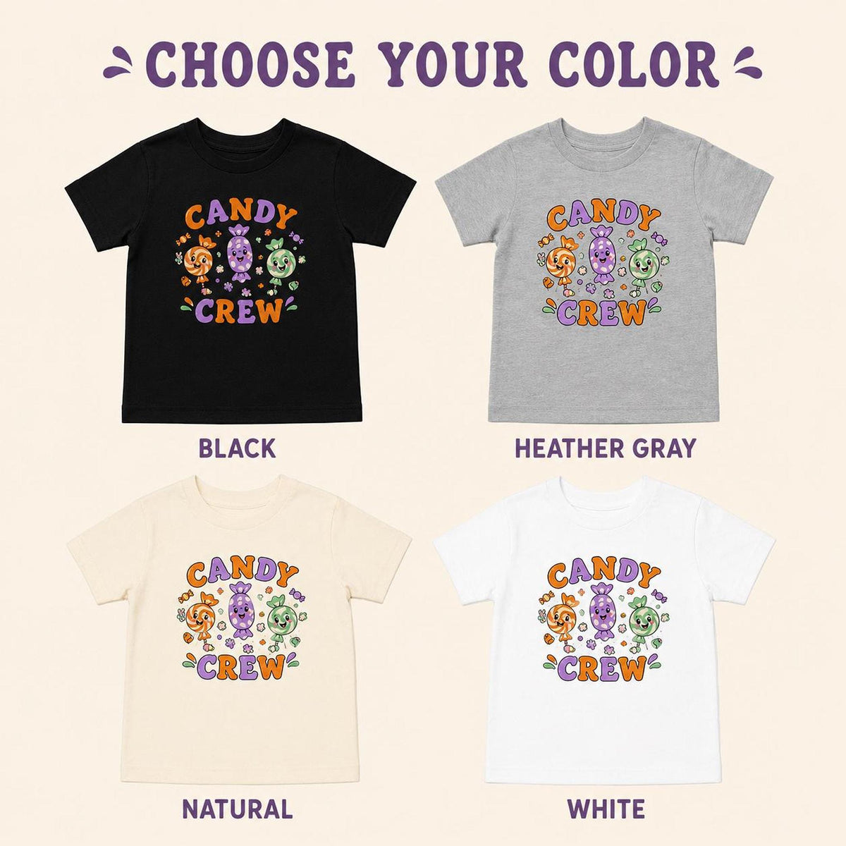 Candy Crew Toddler Halloween Tee
