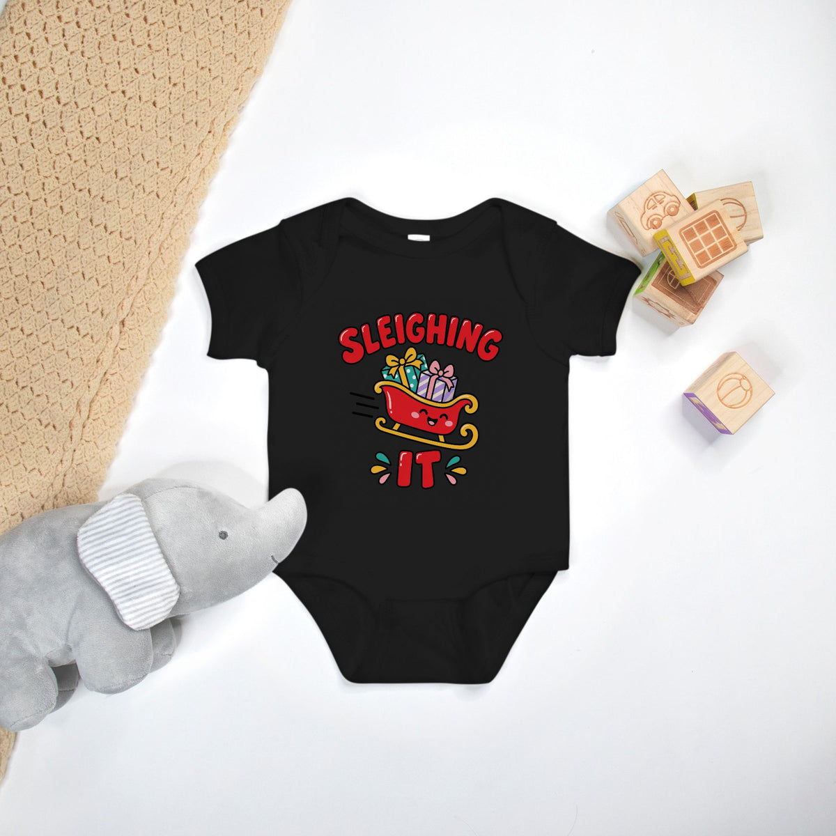Sleighing It - Baby Onesie