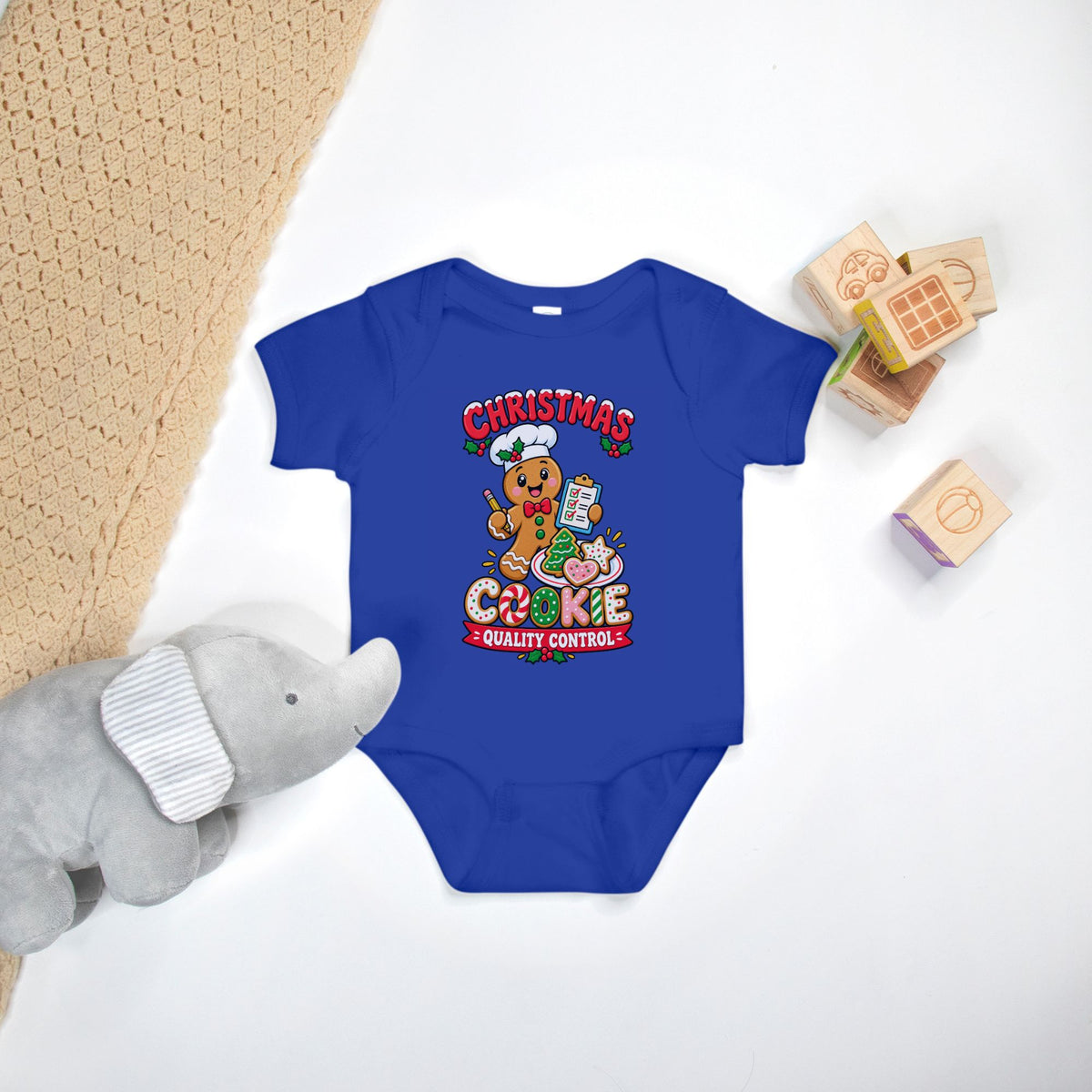 Christmas Cookie Quality Control - Baby Onesie
