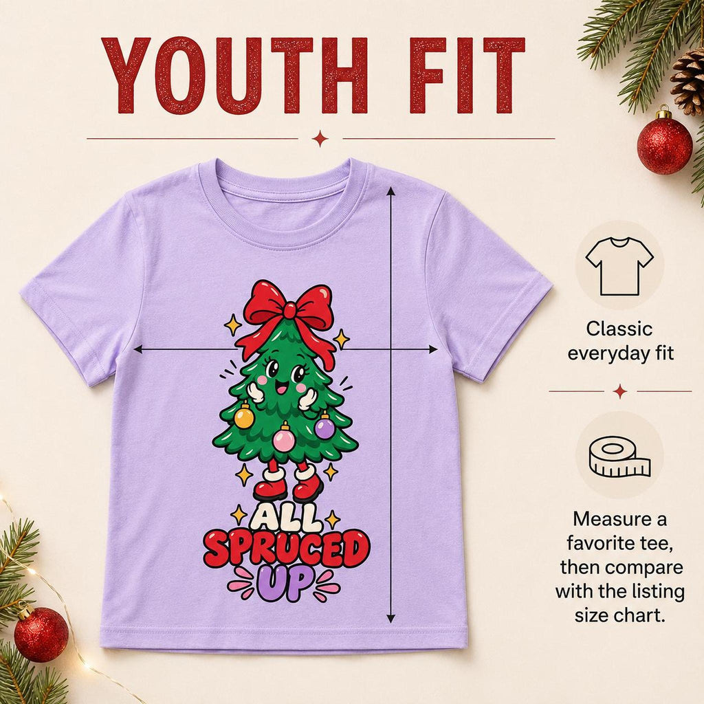 All Spruced Up Youth Christmas Tee