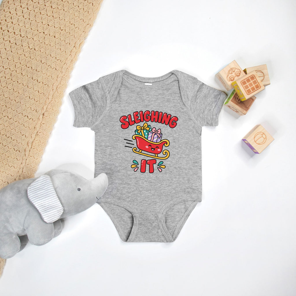 Sleighing It - Baby Onesie