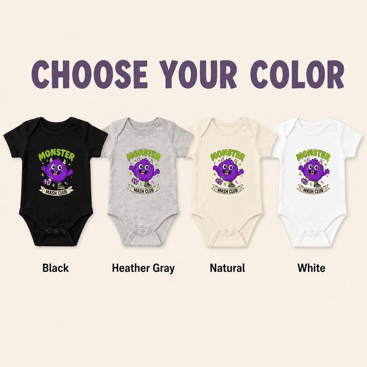 Monster Mash Club Baby Bodysuit
