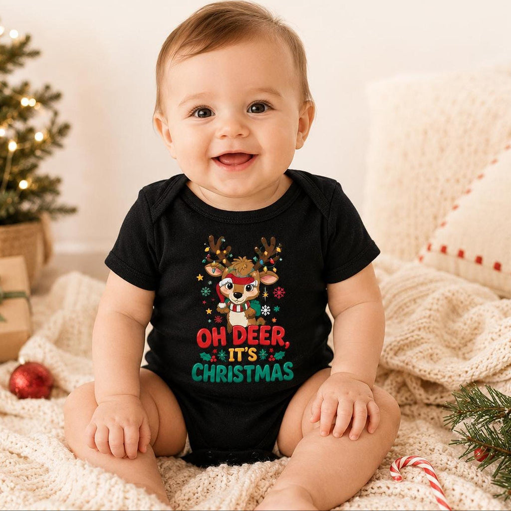 Oh Deer Christmas Baby Bodysuit