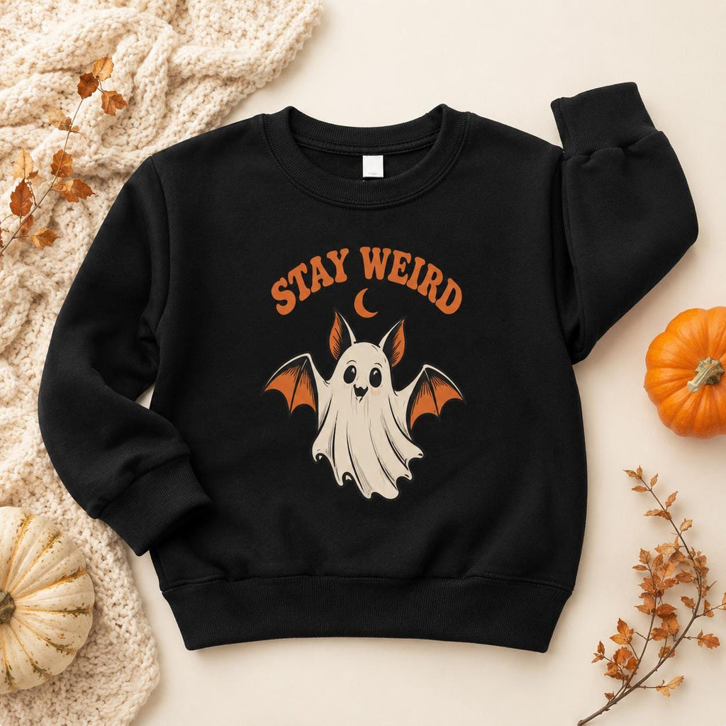 Stay Weird Toddler Halloween Sweatshirt