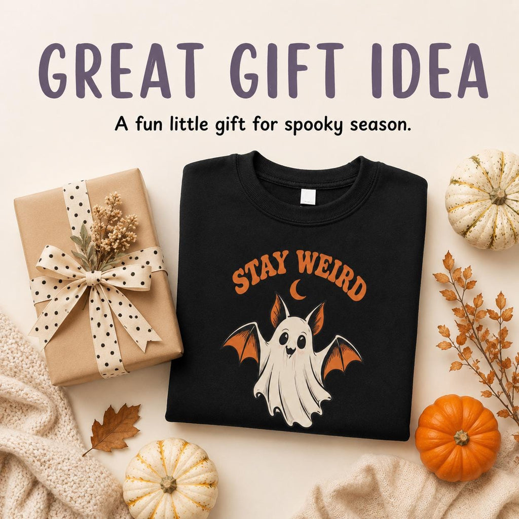 Stay Weird Toddler Halloween Sweatshirt