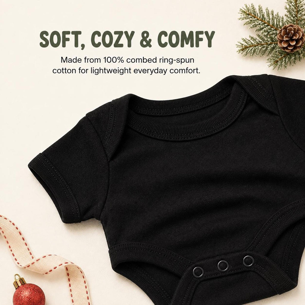 Oh Deer Christmas Baby Bodysuit
