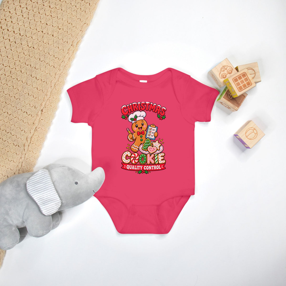 Christmas Cookie Quality Control - Baby Onesie