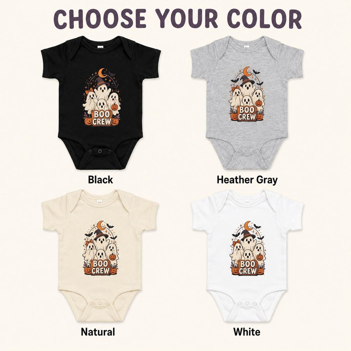 Boo Crew Baby Halloween Bodysuit