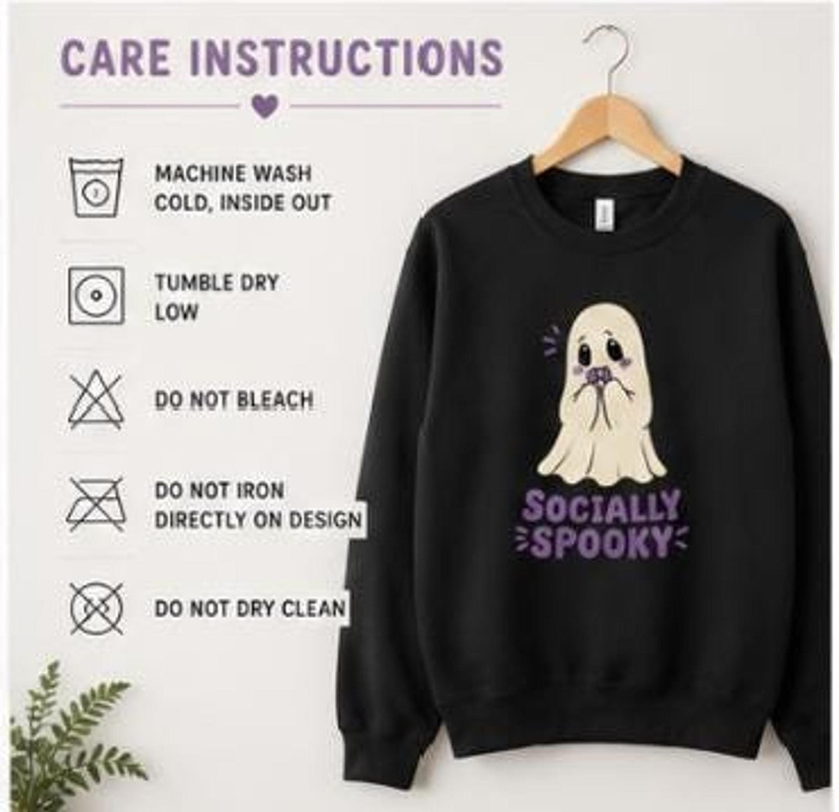 Socially Spooky Halloween Sweatshirt