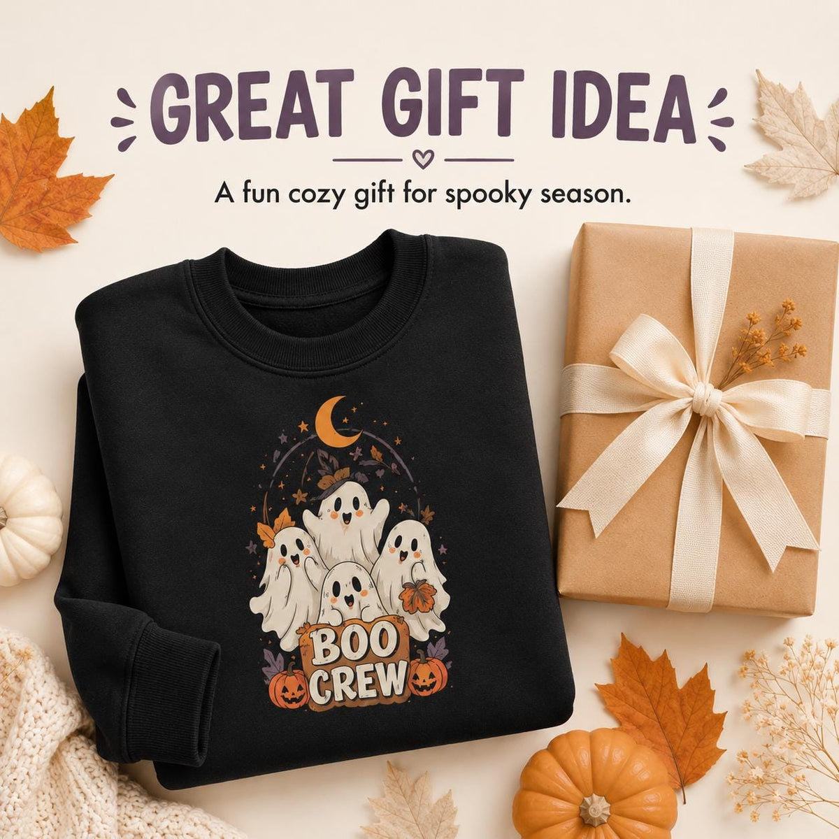 Boo Crew Toddler Halloween Sweatshirt