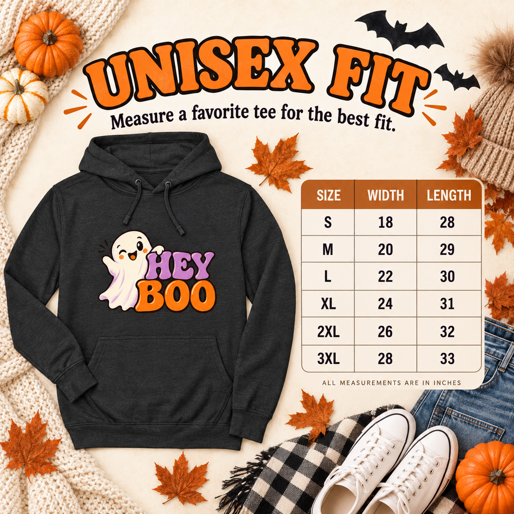 Hey Boo - Adult Hoodie