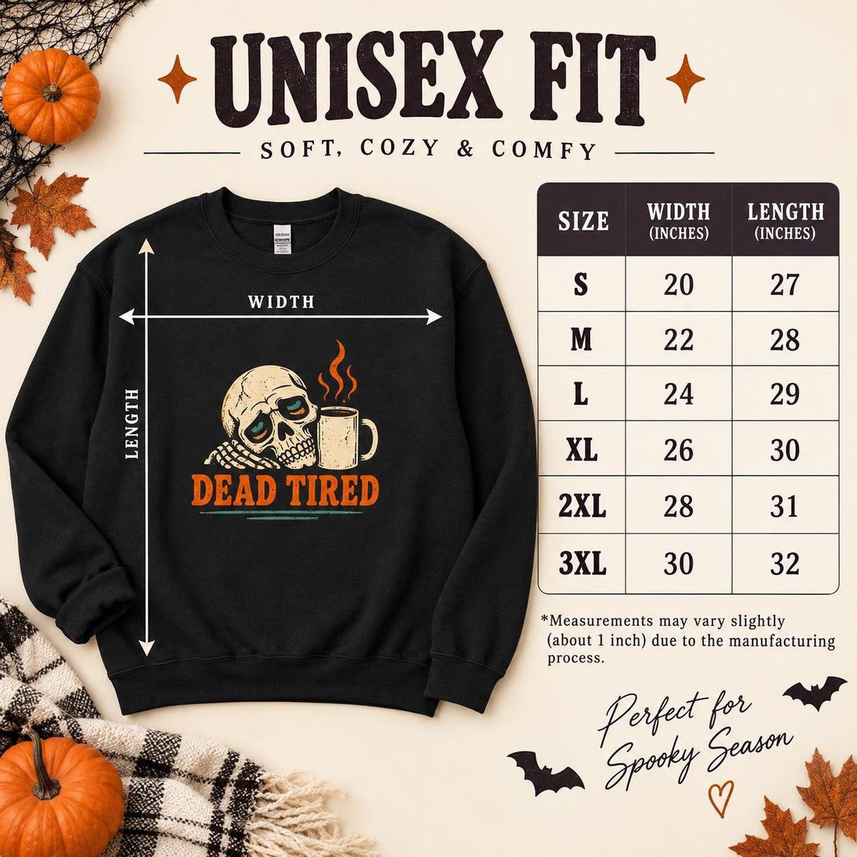 Dead Tired Halloween Sweatshirt