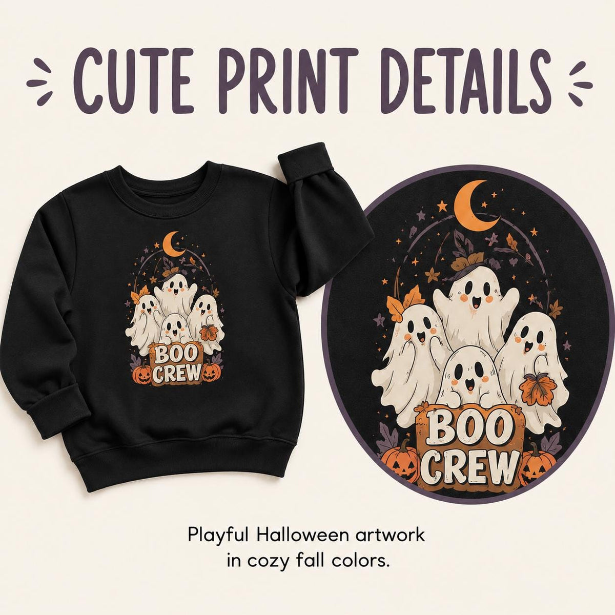 Boo Crew Toddler Halloween Sweatshirt
