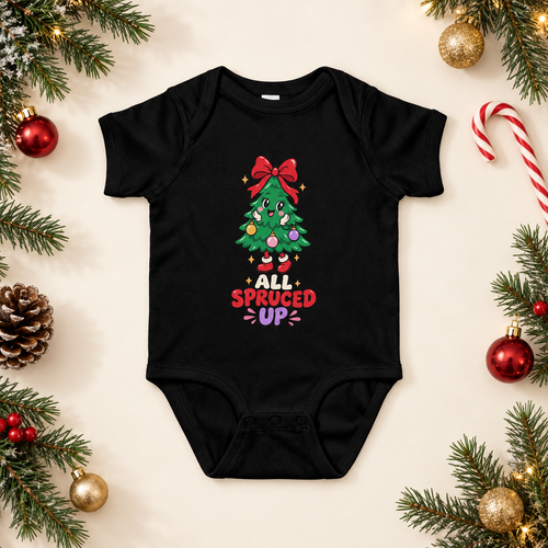 All Spruced Up baby onesie Christmas thumbnail