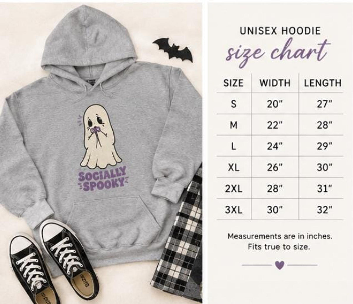 Socially Spooky Ghost Hoodie, Introvert Halloween Sweatshirt, Cozy Fall Pullover