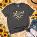 Sassy Soul Graphic Tee, Handwritten Style, Heart Detail, Unisex Casual Shirt