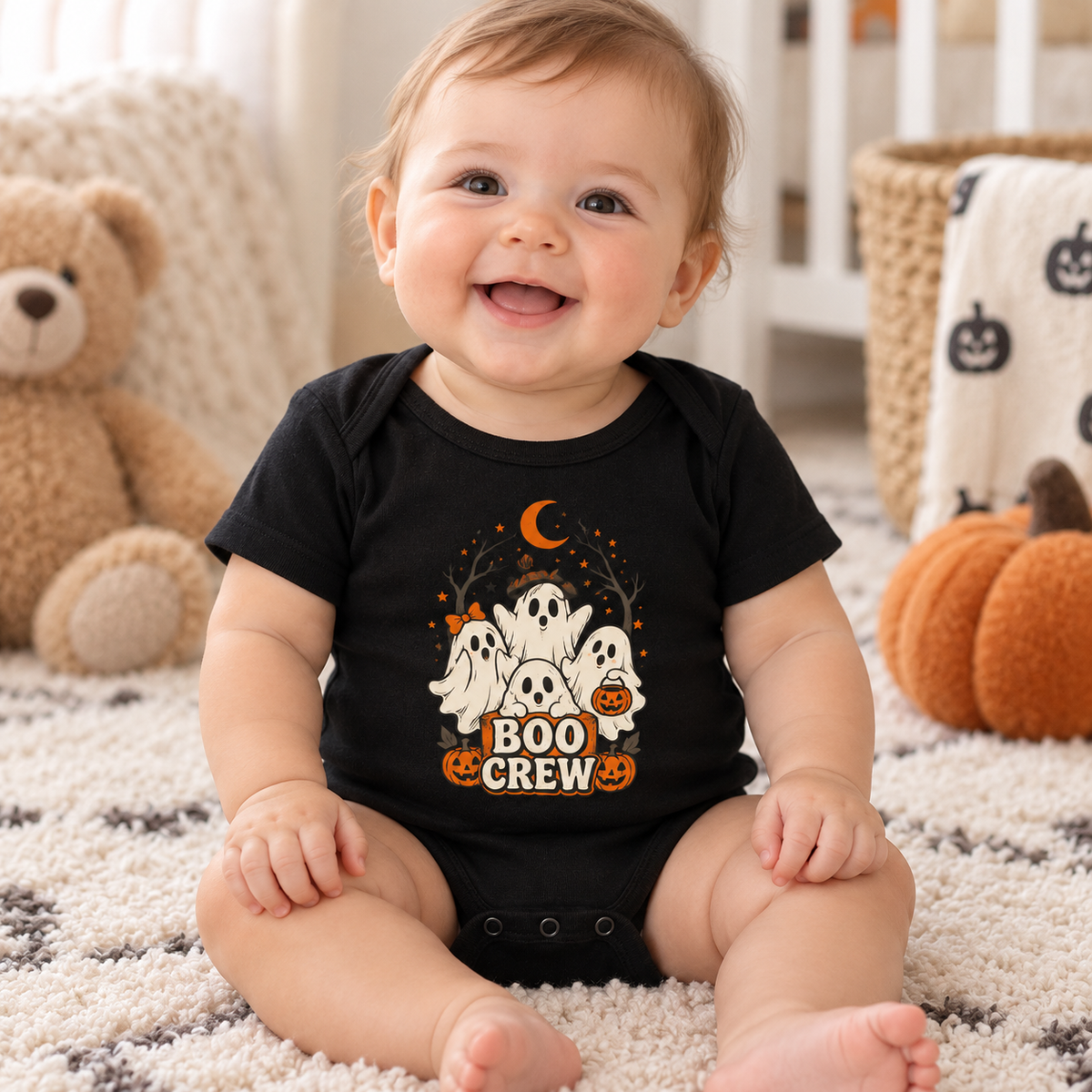 Boo Crew baby onesie lifestyle