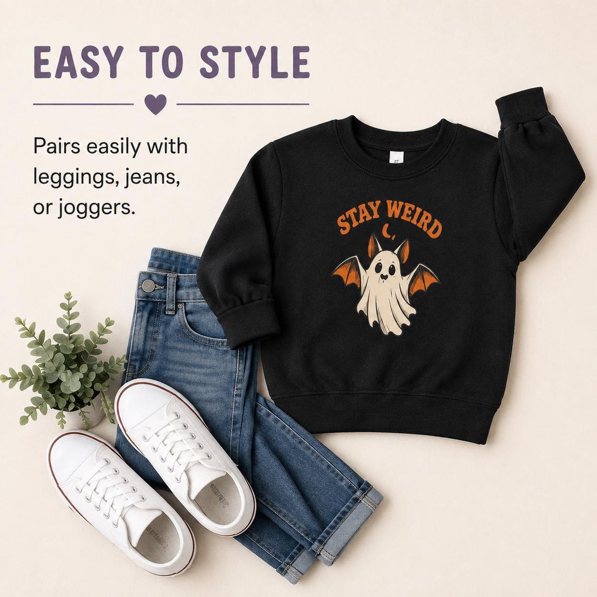 Stay Weird Halloween Sweatshirt