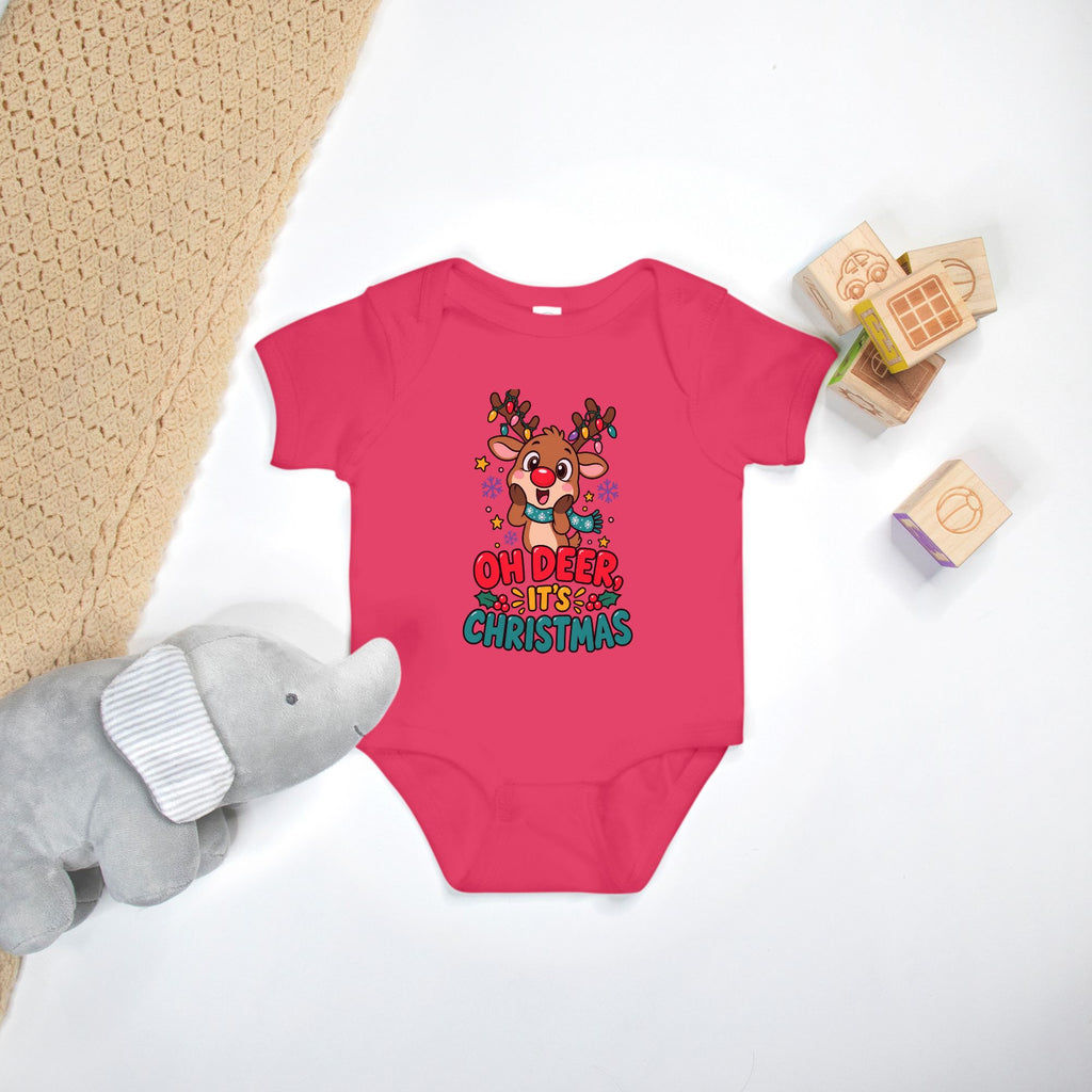 Oh Deer, It's Christmas - Baby Onesie