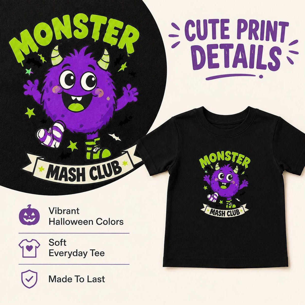 Monster Mash Club Toddler Tee