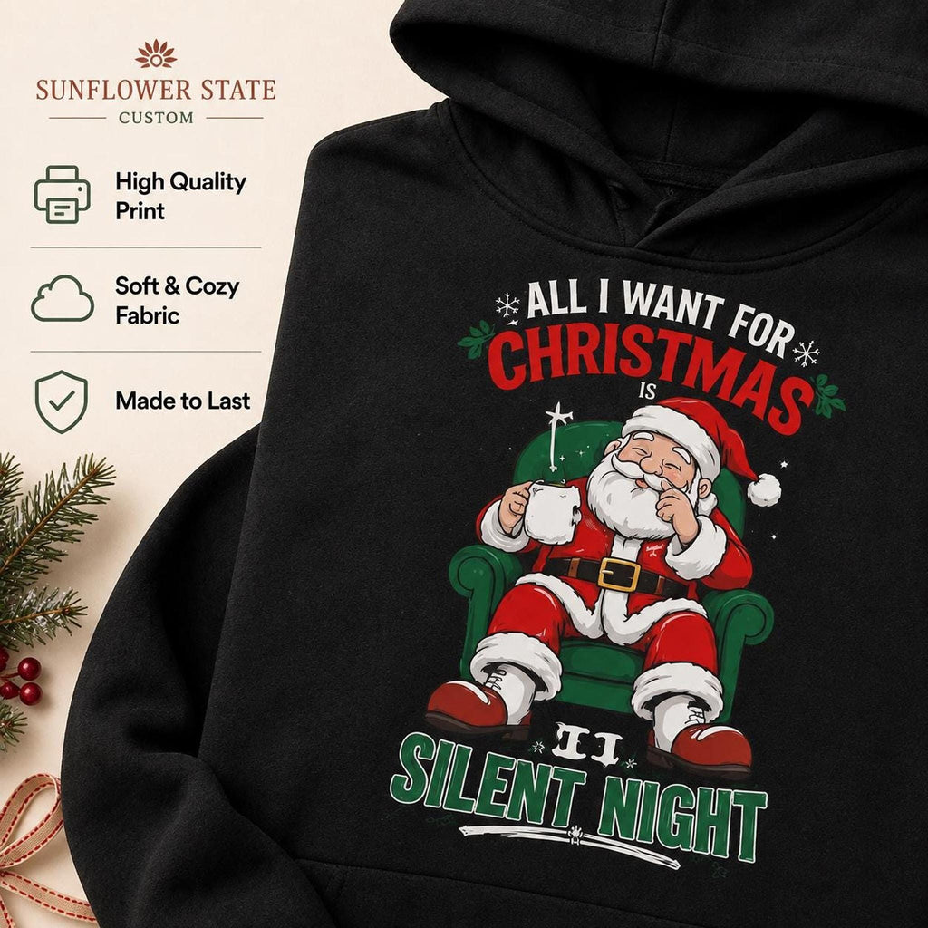 Silent Night Christmas Hoodie