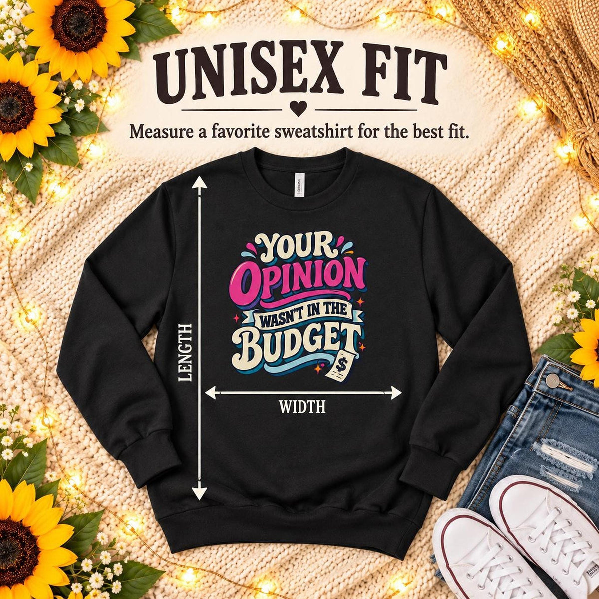 Sassy Budget Sweatshirt, Sarcastic Crewneck, Retro Graphic, Gift for Her
