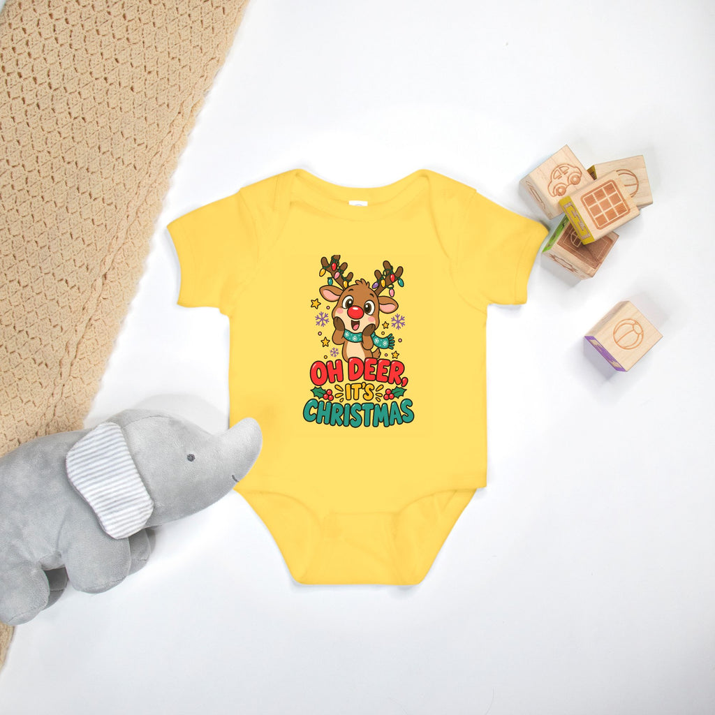 Oh Deer, It's Christmas - Baby Onesie