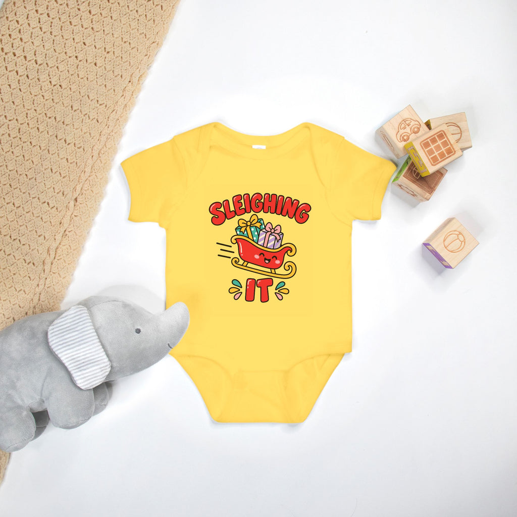Sleighing It - Baby Onesie